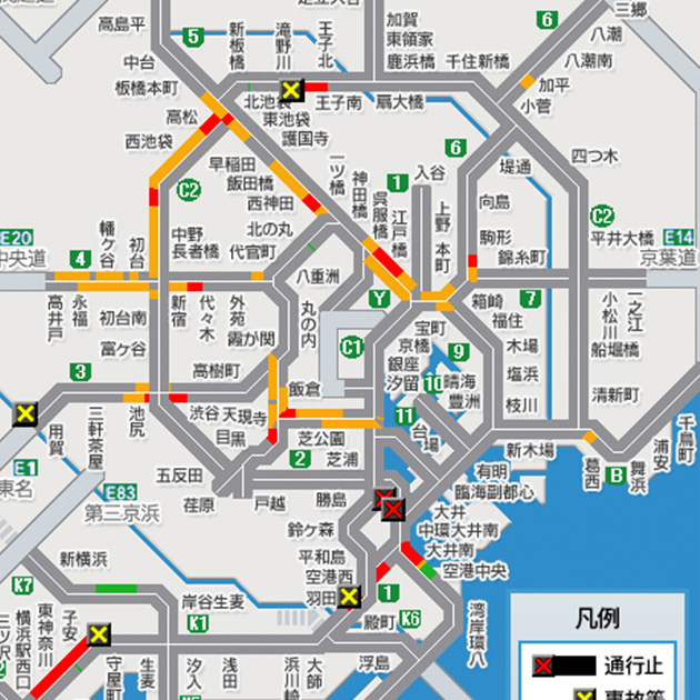 明日 首都 高速 規制